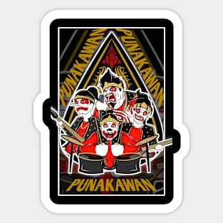 PUNAKAWAN METAL BACKGROUND T-SHIRT Sticker